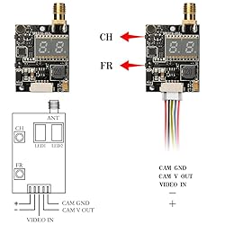 AKK KC02 600mW FPV Transmitter with 600TVL 2.8MM