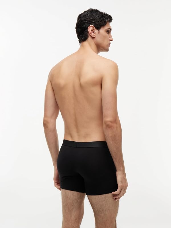 Herren 3er Pack Boxershorts Briefs mit Logobund, Schwarz (Black/Black/Black), S — Foto 5 von 5