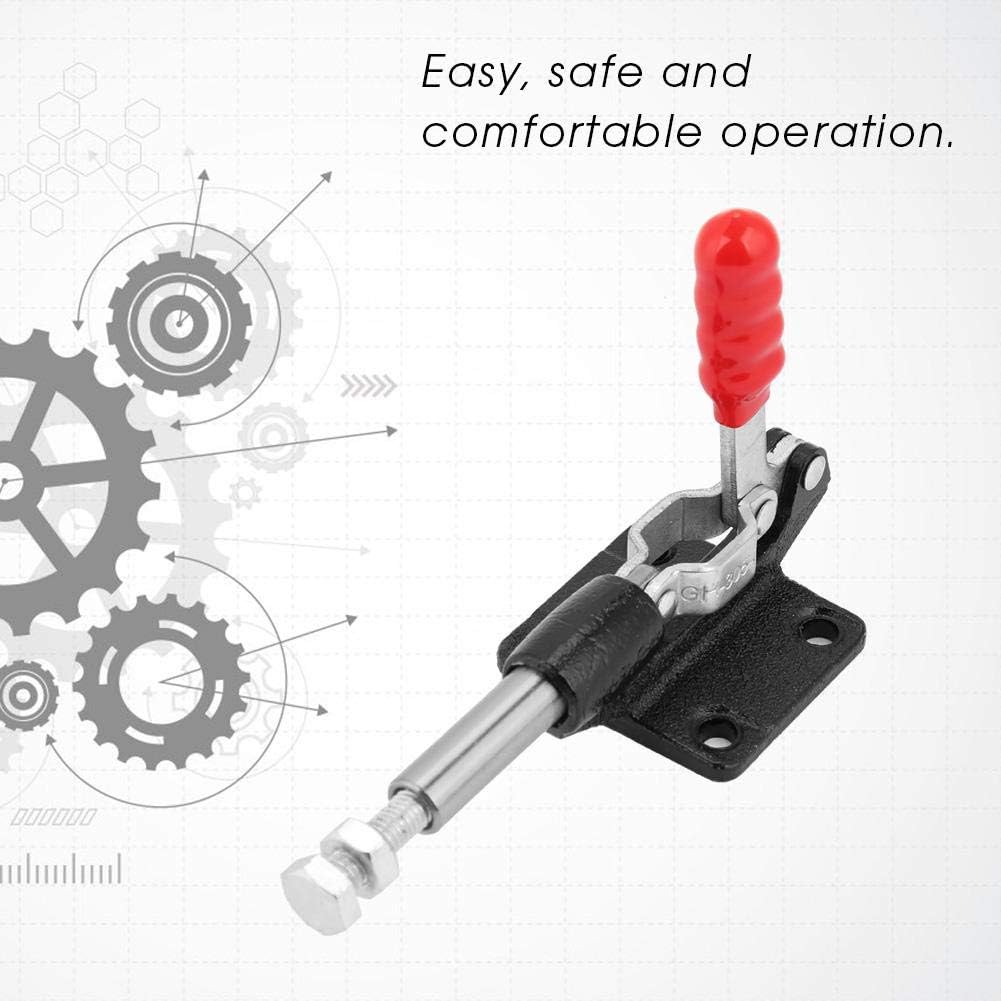 Toggle Clamp, Hand Toggle Clamp Iron Galvanized Quick Fixed Toggle Clamp Holding Latch Push Pull Action Hand Tool (GH-305-CM) - Image 4