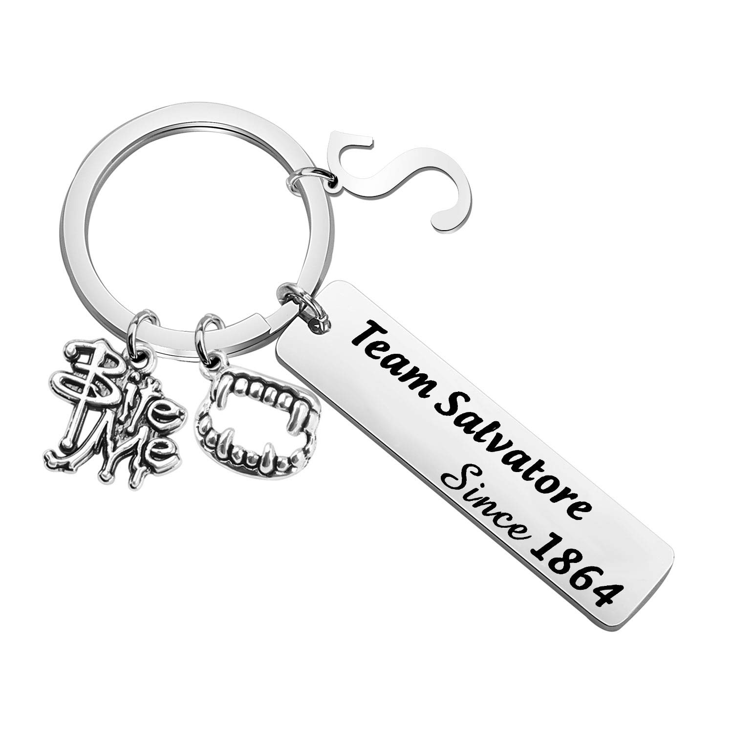 CENWA Fans Gift Vampire DInspired Jewelry Team Salvatore Since 1864 Keychain Fandom Gift Idea (Team Salvatore K)