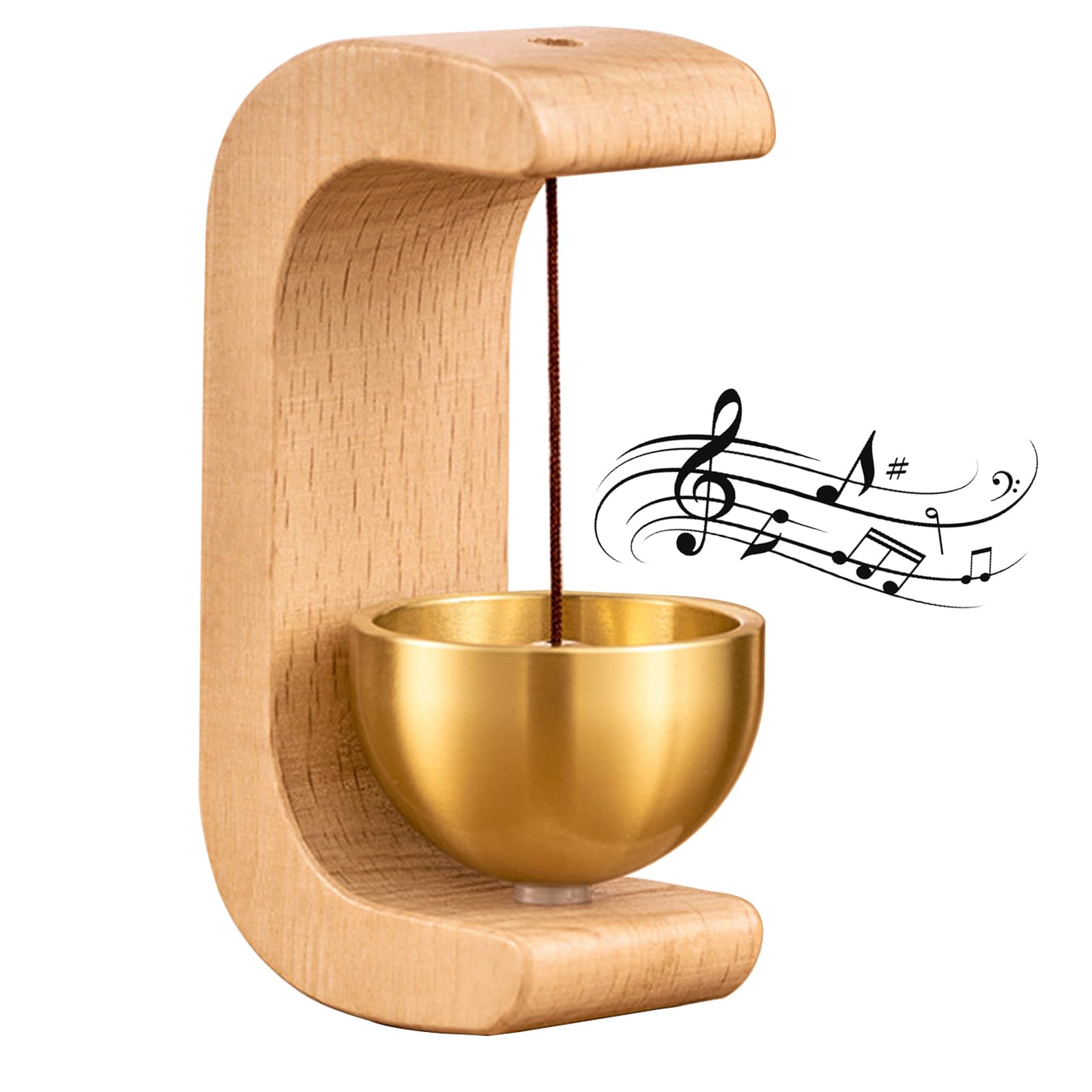 Photo 1 of Magnetic Door Chime Bell, Wooden Shopkeepers Bell for Door Opening - Ding Ding Sound