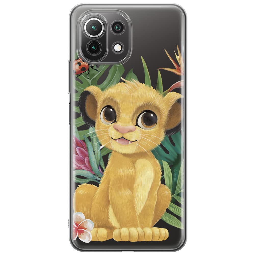 ERT GROUP mobile phone case for Xiaomi 11 Lite 4G/5G original and officially Licensed Disney pattern Simba & Friends 004, partially transparent