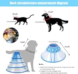 Renyigou Pet Cone Collar Adjustable Soft Elizabethan for Cats Dogs view 2
