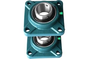 KOB 2 Pcs UCF 208-24 Self-align 4 Bolt Flange Pillow Block Bearing 1 1/2 inch