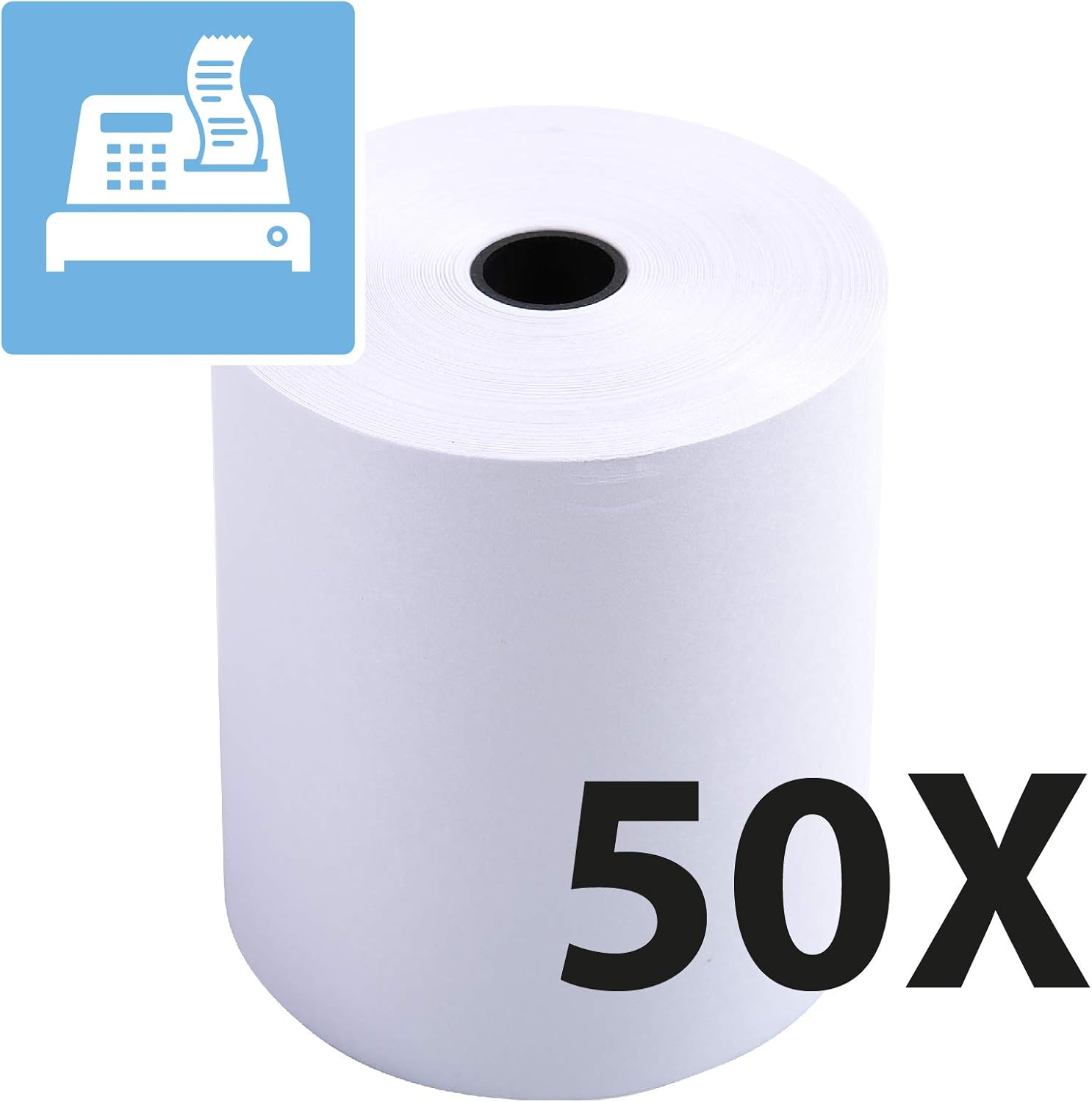 Cash Register Receipt Rolls, 76 mm x 40 m, 10 Rolls BigaMart