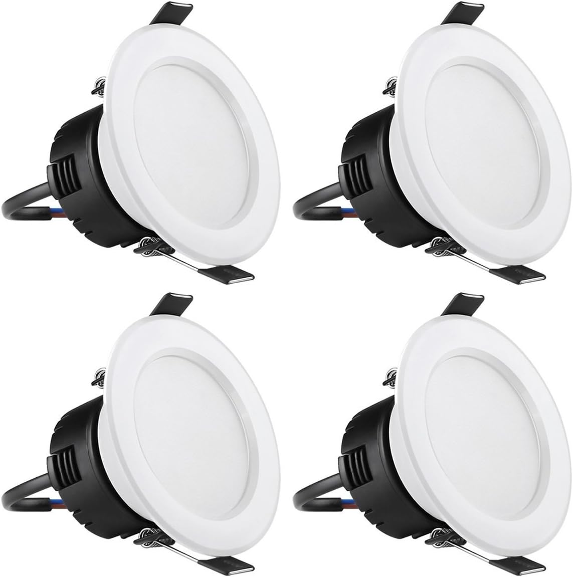 LE 4W Φ75mm LED Recessed Ceiling Lights, 30W Halogen Bulb Equivalent
