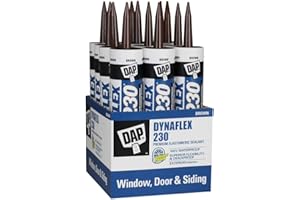 Dap Sealant Elastomeric Latex, Latex Brown Paintable 10.1 Oz