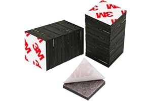 NIUBIKLUS 160mil Thickend Square Magnets Dots 3/4" x 3/4", Flexible Magnetic Tape with 3M Adhesive Backing, Strong Magnetic for Whiteboard, Fridge, Crafts -36 Packs