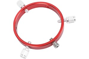 Adjustable Guiding Scope Ring, 80mm Pointer Finder Scope Bracket M6 Screws 6 Hole Pointer Finder Scope Bracket for Telescope 