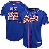 Juan Soto New York Mets MLB Kids Youth 8-20 Blue Alternate Player Jersey