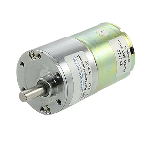 DC 24 V 0,33 A 30 U/min 6 mm Durchmesser Schaft Geschwindigkeit reduzierende Getriebe Motor