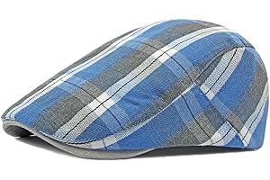 Qianuer Newsboy Hats Adjustable Ivy Flat Cap Gatsby Cabbie Driving Beret for Men Women