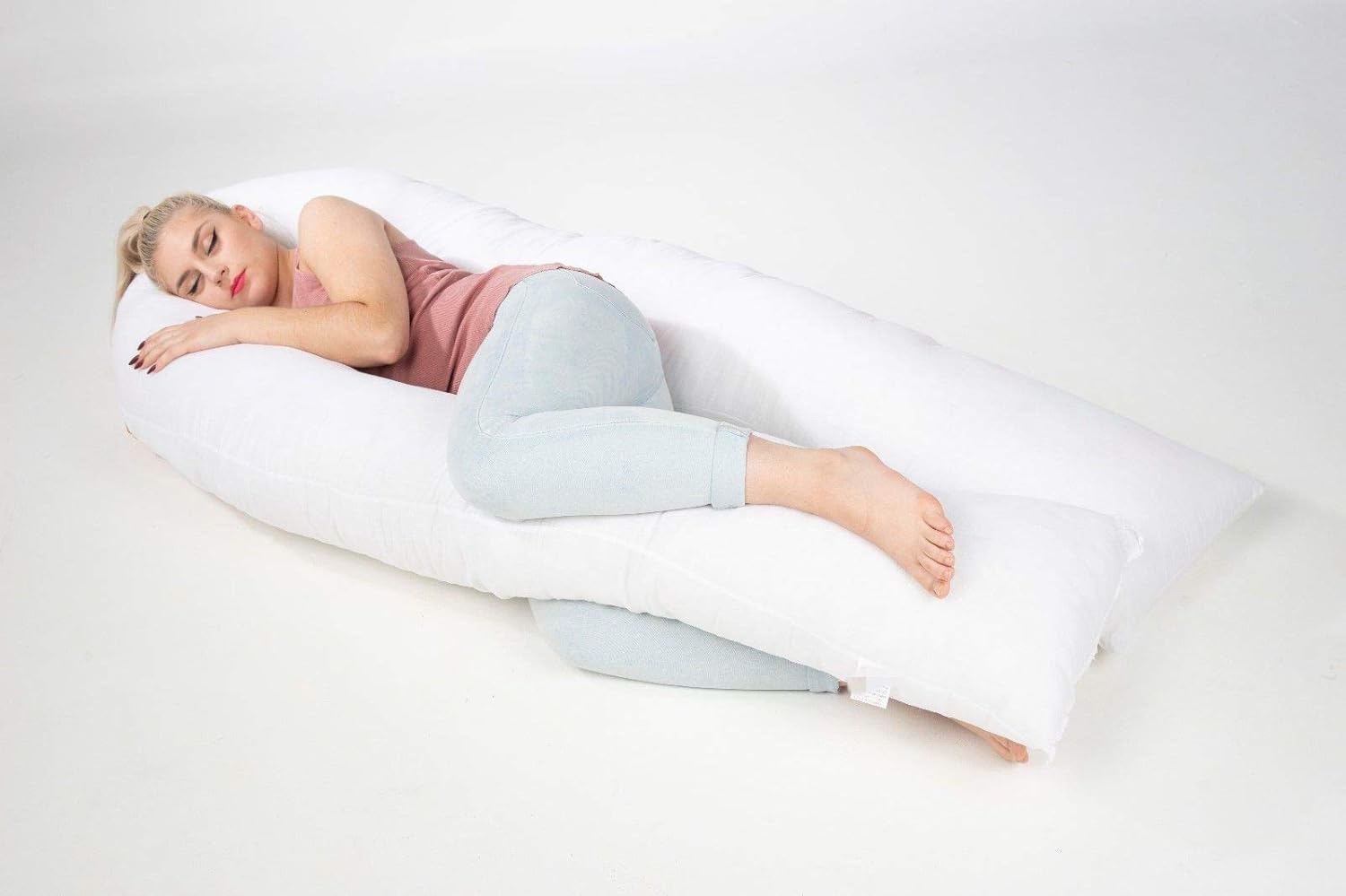 Ar 12ft Big U Maternity Full Body Support Pillow Pregnancy U Form Ultimate Support U Pillow Snuggle Up Body Pillow Amazon De Baby