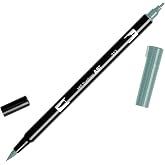 Tombow Dual Brush Pen Art Marker, 312 - Holly Green, 1-Pack