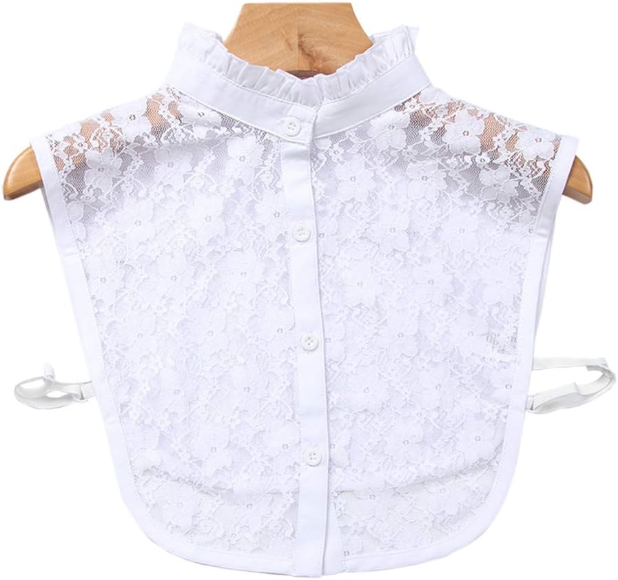 Fake Collar Detachable Blouse Dickey Half Shirts Lace False Collars for Women Girls
