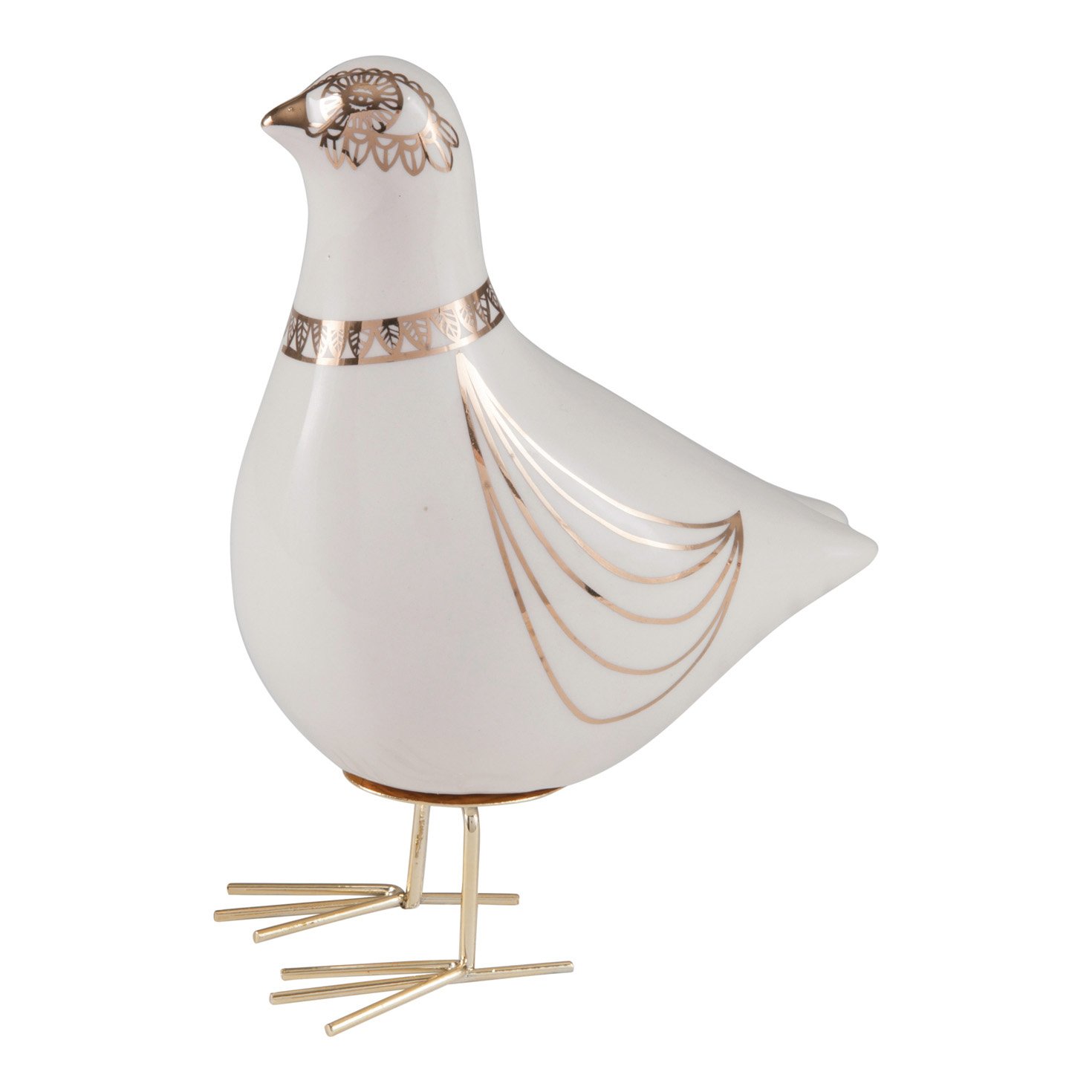 Amazon Com Floor 9 Dove Figurine With Real Gold Accents Large