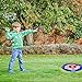 FUN LITTLE TOYS 4 Outdoor Lawn Games Includes 4 Potato Sack Race Bags, 8 Hopscotch Rings, Toss Game Set with 4 Bean Bags and 4 Chasing Race Game Vests, Kids Outdoor Toys Birthday Party Games