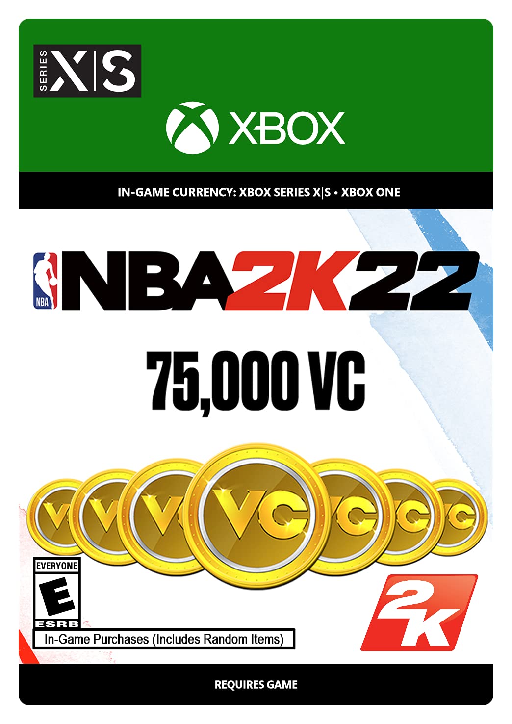 NBA 2K22: 75,000 VC - Xbox [Digital