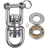 BeneLabel Swing Swivel with 2 Bearing, 360° Rotation, 770LB Capacity, Safest Rotational Device Hanging Accessory for Web Tree Swing, Aerial Dance, Children's Swing, Yoga Swing Sets