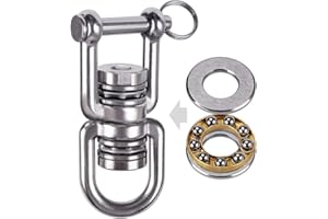 BeneLabel Swing Swivel with 2 Bearing, 360° Rotation, 770LB Capacity, Safest Rotational Device Hanging Accessory for Web Tree Swing, Aerial Dance, Children's Swing, Yoga Swing Sets