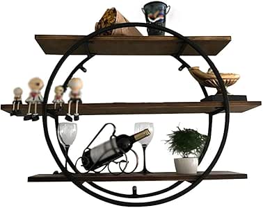 ZLP Flotante Estante de la Pared, Ronda de Reparto de Hierro, Sólido