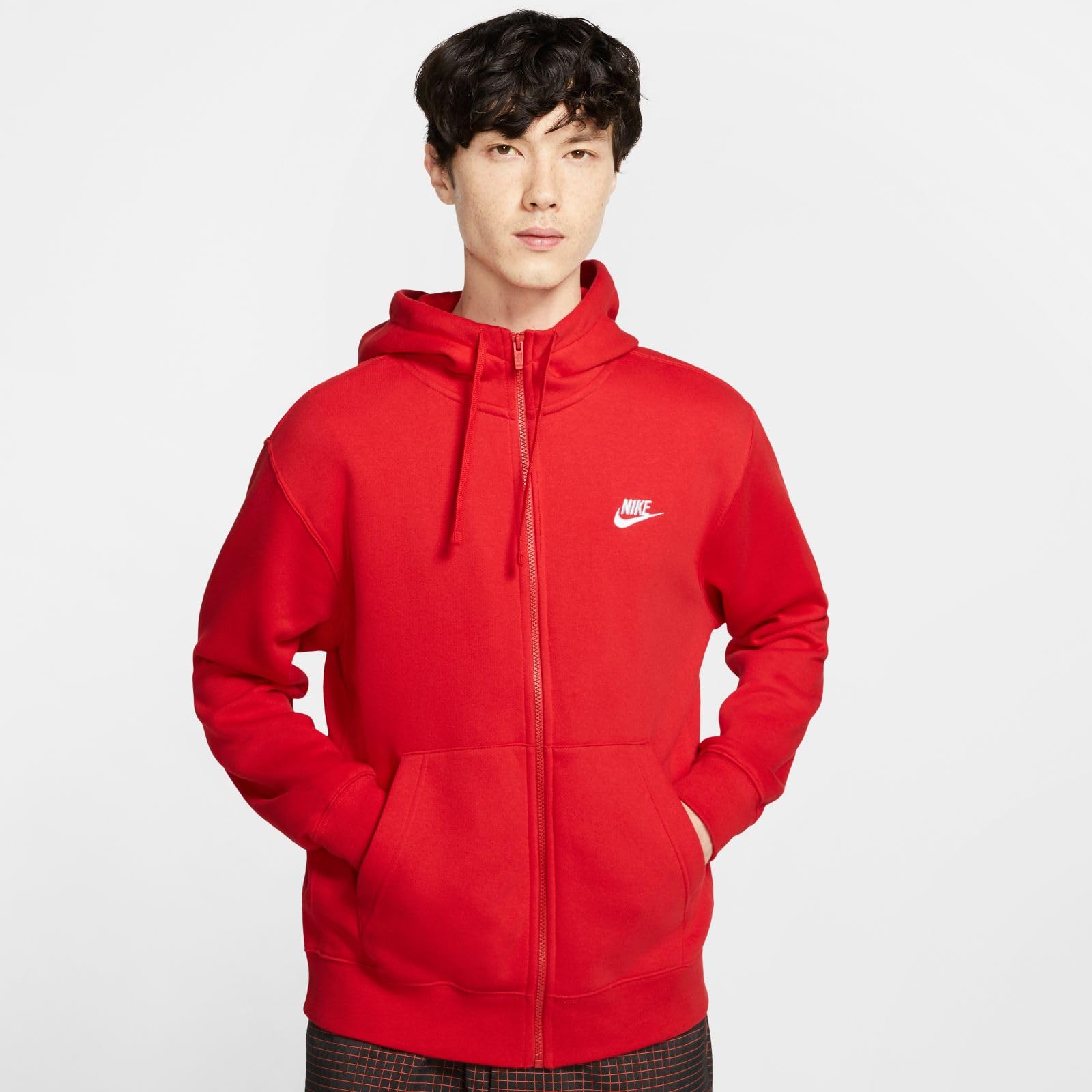 nike sportswear men's club bb full zip hoodie
