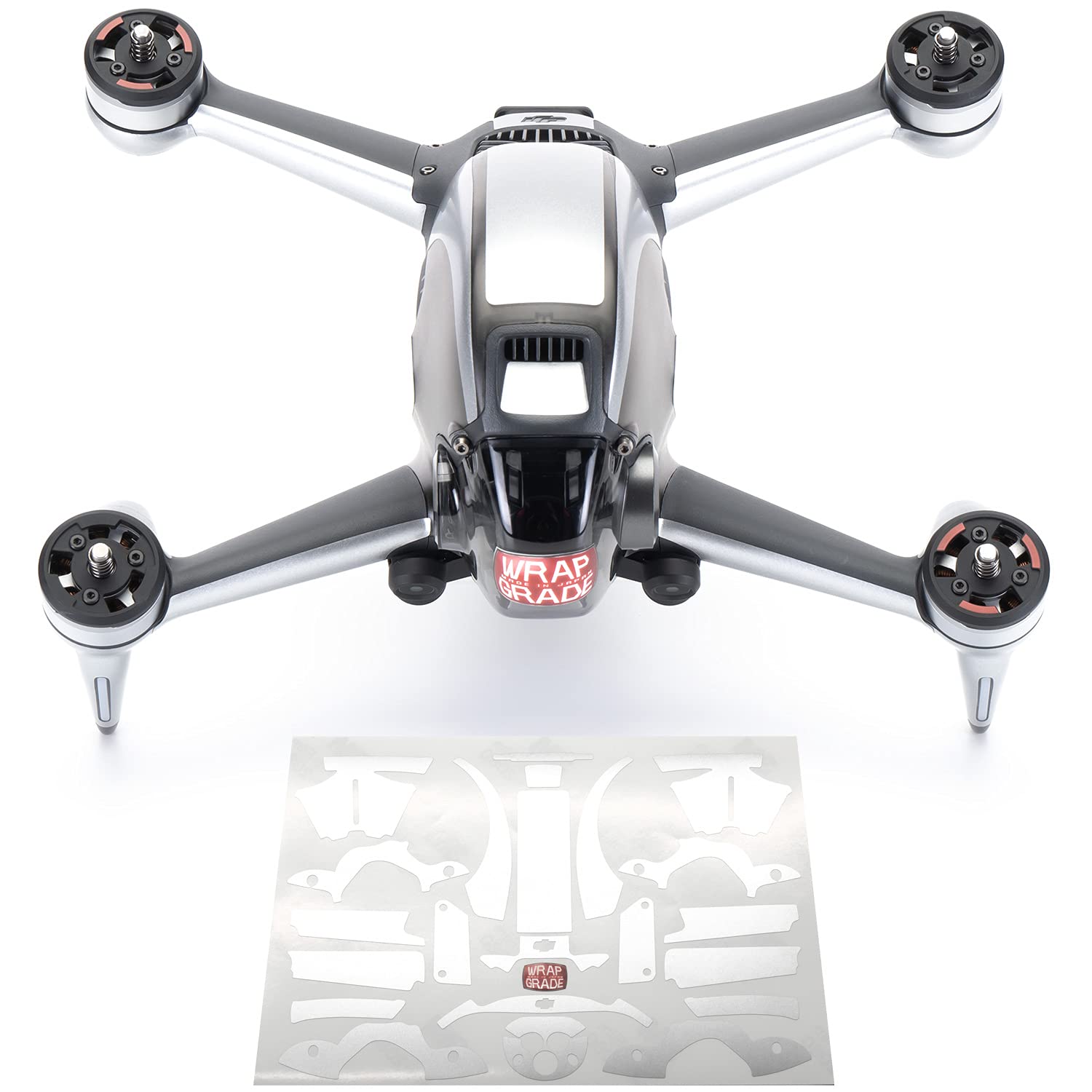 WRAPGRADE Skin Compatible with DJI FPV | Accent Color (AIRFORCE SILVER)