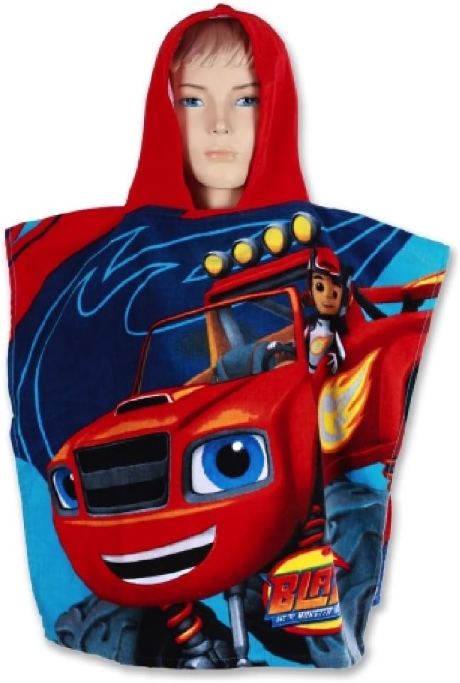 Nickelodeon Blaze Beach Swim Hooded Poncho Towel