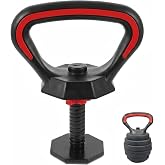 Milisten Adjustable Kettlebell Handle: Plate Converter, 33lbs Capacity | Plastic Home Gym Attachment Holds 33lbs, Replaces Bulky Weights for Fitness Lovers, Giving Stable Workouts with Lower Costs