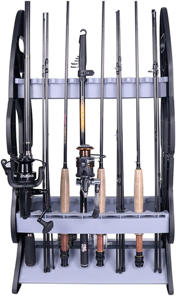 Amazon ロッドスタンド 釣り竿 ロッドホルダー 組立式 16本立て プラスチック Croch ロッドスタンド