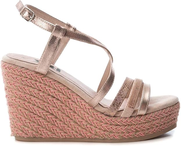 rose gold wedge sandals uk