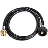 Roastove 5 Feet Propane Adapter Hose,Replacement for QCC1/Type 1, Suitable for Propane Tank from 1lb to 20lb