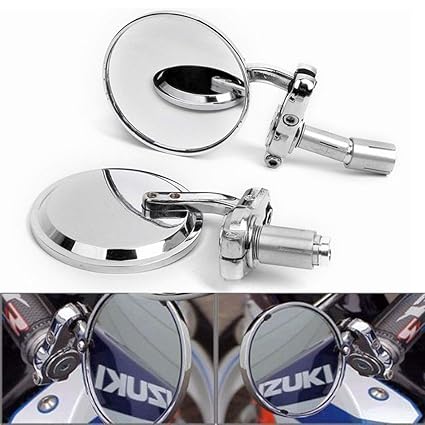 Espejos retrovisores  Cafe Racer plateados