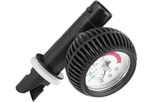 Air Pressure Safety Barometer for Inflatable Boat Kayak Surfboard Pump, Long Hose Adapters for Valves and Hoses, Suitable for