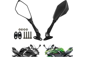INKUDRI Ninja 300 Mirrors Ninja 400 Mirrors Ninja 300 250 636 300R EX300 ABS 2011-2018, Ninja 400 Mirrors EX400 2018 2019 2020 2021 2022 2023, 2024 Ninja 500 Mirrors, Ninja ZX6R Mirrors 2011-2022