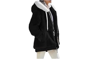 YUTANRAL Womens Winter Coats 2023 Fashion Fleece Lined Sherap Jacket Cozy Warm Lightweight Hoodies Plush Thick Plus Size Tops