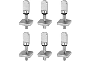 UOIENRT 6Pcs Surfboard Fin Screws, 316 Stainless Steel Plug-in Hand Screw Fastener Screw Replacement for SUP Surf Longboard Paddleboard and BoardWorks SUP Center Fin
