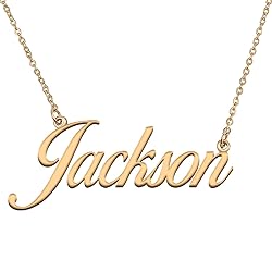 HUAN XUN Customized Custom Simple Any Name Necklace