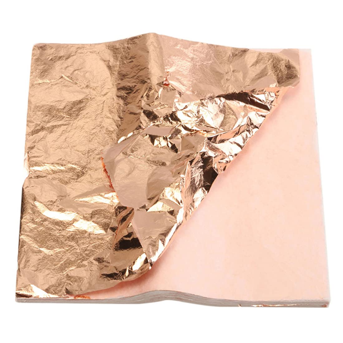 100 Sheets Imitation Gold Leaf for Art, Crafts Decoration, Gilding Crafting, Frames, 5.5 by 5.5 Inches