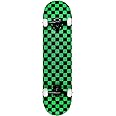 Krown Rookie Checker Skateboard - Pro Style Quality - Maple 7-Ply Deck, Aluminum Trucks, Urethane Wheels, Precision Bearings - The Perfect Beginners First Board
