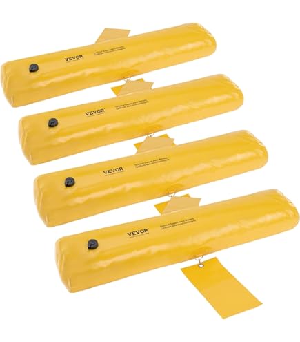 Threan 8 Pcs Long Canvas Sandbags Flood Protection Thickened Reusable - View #2