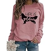 Golden Retriever Dog Life Is Golden Retro Vintage Sweatshirt