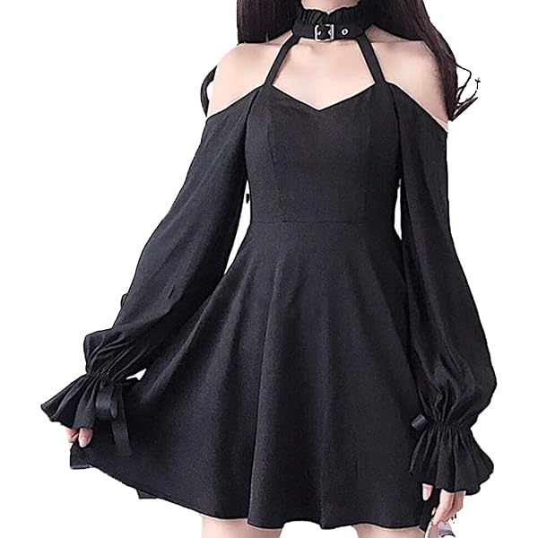 Amazon.com: IKADEX Gothic Lolita Dress for Women Black Lace Dress Velvet Mini  Dresses Goth Clothes for Teen Girls #A: Black S : Clothing, Shoes & Jewelry