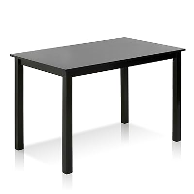 Furinno Cos Simply Solid Wood Dining Table, Espresso