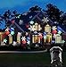 Christmas Projector Lights 10 Pictures Snowflake LED Landscape Spotlights Waterproof Garden Lamp for Decoration Lighting on Christmas Holiday Party