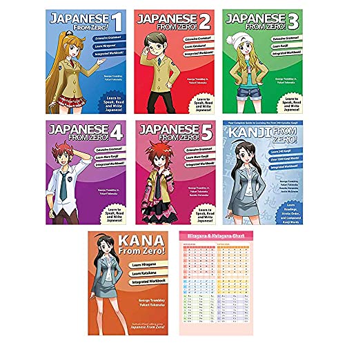 From Zero! Japanese 1 2 3 4 5 Kanji Kana And Hiragana Chart 8 Books Set on Galleon Philippines