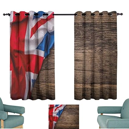 Amazon Com Paradisedecor Union Jack Backout Curtains Flag Of
