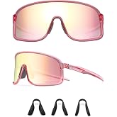 ROCKBROS Photochromic Sports Sunglasses UV400 Lightweight | Photochromic Adaptive Lens, 0.99oz Ultralight, UV400 Full Protection, for Cycling Running Hiking Fishing, Men Women