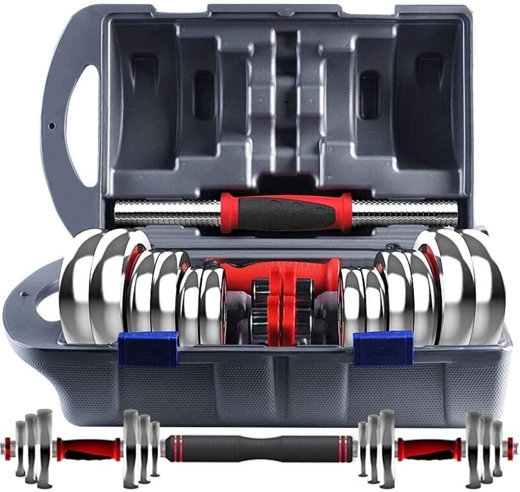 LAMTON Dumbbell Weights Set Pure Steel Dumbbell Home Arm Training Fitness Equipment Galvanized Stainless Steel Weight Lifting