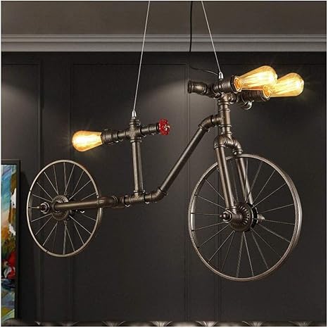 Amazon Co Jp Ygh 自転車ハンギングランプ レトロなスチームパンクアンティーク水パイプシャンデリア E27エジソンメタルレストランバーキッチンカフェ装飾ペンダントライト ホーム キッチン Amazon Co Jp Ygh 自転車ハンギングランプ レトロなスチームパンクアンティーク水パイプシャンデリア E27エジソンメタルレストランバーキッチンカフェ装飾ペンダントライト ホーム キッチン